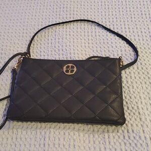 IMAN Crossbody. Black with Gold accents (#8)